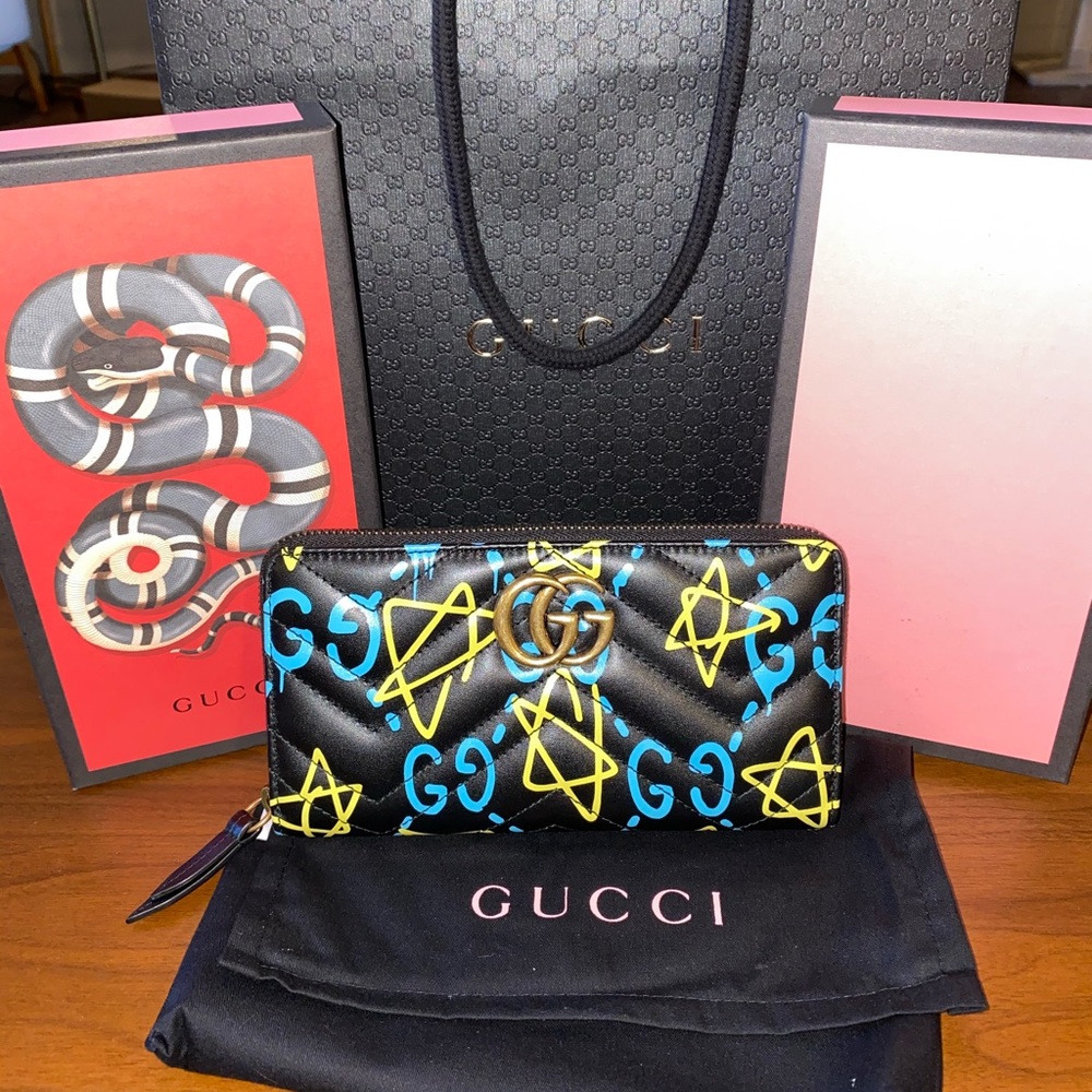 Gucci Marmont Ghost Zip Wallet